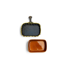 Load image into Gallery viewer, Cottage Country Bake Rectangle Baskets - Small (Olive & Amber)