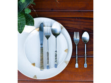 Load image into Gallery viewer, Wicker Yin-Yang Cane - Dining Cutlery Set