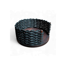 Load image into Gallery viewer, Cottage basket with Quarter Plates - Amber and Black