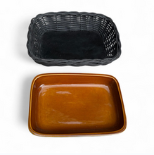 Load image into Gallery viewer, Cottage Country Bake Rectangle Basket - Amber & Grey