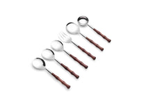 Load image into Gallery viewer, Dida Sheesham/ Steel Serving Set