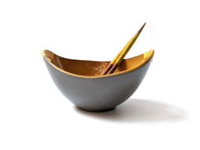 Load image into Gallery viewer, Boat Salad Server Set - Grey-Mustard
