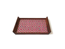 Load image into Gallery viewer, Pukur Tray - Cerise & Teal