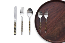 Load image into Gallery viewer, Wicker Yin-Yang Cane - Dining Cutlery Set