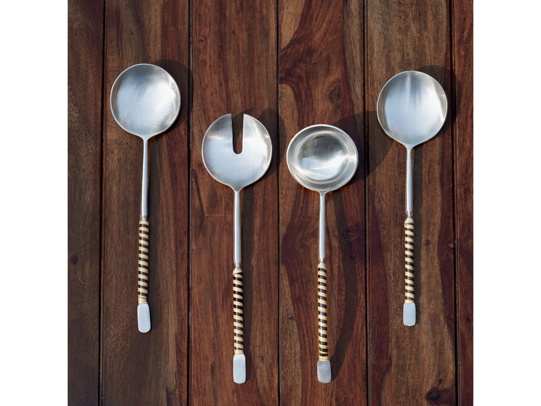 Wicker Yin-Yang Cane - Everyday Serving Set