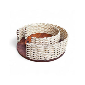 Cottage Cane Basket - for dinner plates (Pearla)