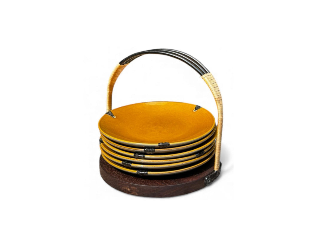 Caddy Quarter Plate – Amber