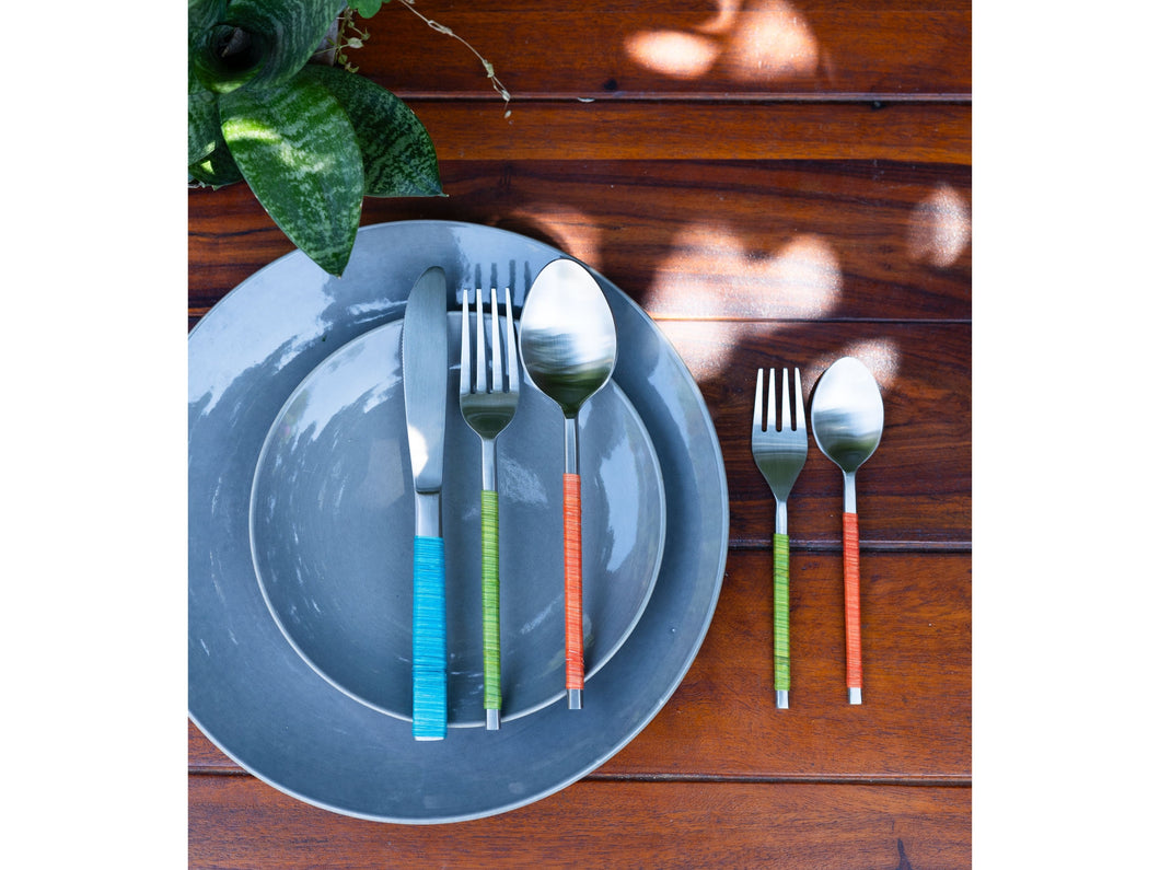 Wicker Rangrez Cane - Dining Cutlery Set