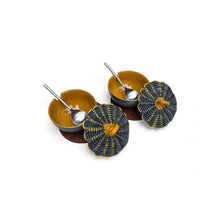 Load image into Gallery viewer, Soup Bowl with Cane Lid, Plate &amp; Steel Spoon – Amber
