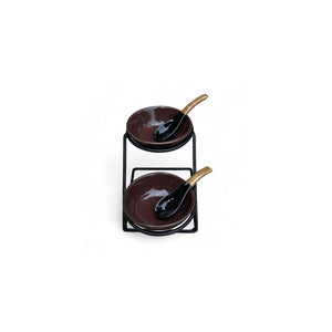 2-tier Seasoning Stand - Brown