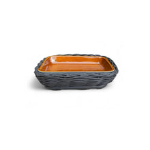 Load image into Gallery viewer, Cottage Country Bake Rectangle Basket - Amber &amp; Grey
