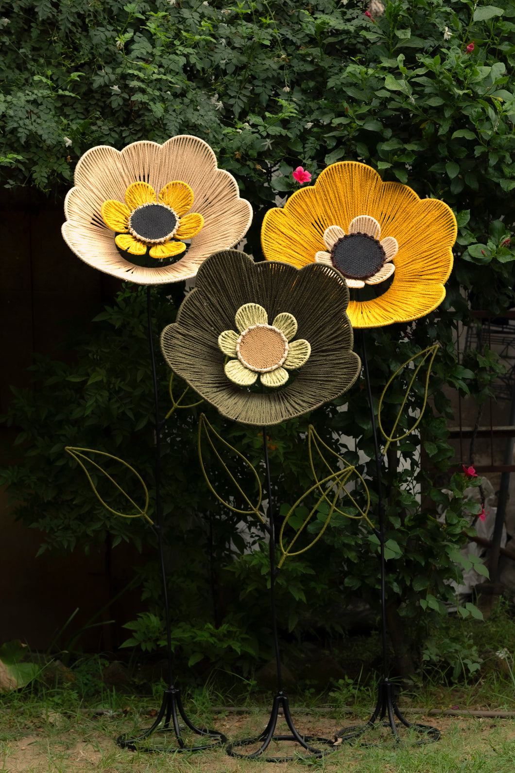 Reborn Free Hollyhock Bloom with Stand