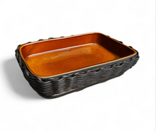 Load image into Gallery viewer, Cottage Country Bake Rectangle Basket - Amber &amp; Grey
