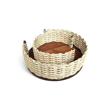 Load image into Gallery viewer, Cottage Cane Basket for quarter plates
