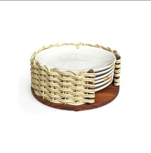 Load image into Gallery viewer, Cottage Cane Basket for quarter plates
