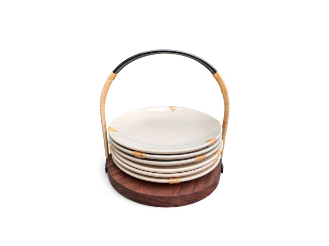 Caddy Quarter plates - Pearla