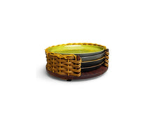 Load image into Gallery viewer, Cottage cane basket Colour Quartet - Round
