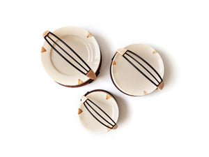 Dessert Plates with Caddy - Pearla