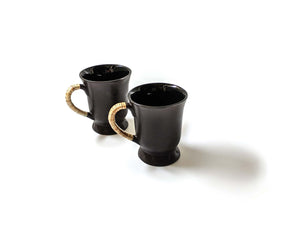 Everyday Victorian Mugs (Set of 2) - Coffee-Black
