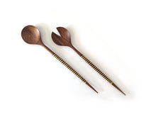 Load image into Gallery viewer, Dida Noodle / Salad Servers (Set of 2) - Black and White
