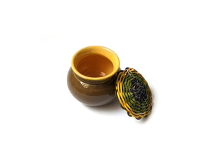 Lota with Cane Cover - Sylvan (Olive-Mustard)