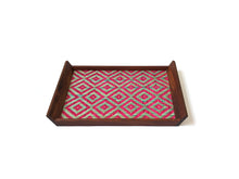 Load image into Gallery viewer, Pukur Tray - Cerise &amp; Teal
