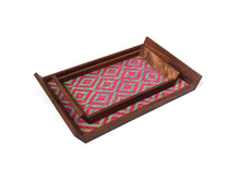 Load image into Gallery viewer, Pukur Tray - Cerise &amp; Teal
