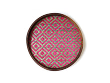 Load image into Gallery viewer, Pukur Salver - Cerise &amp; Teal
