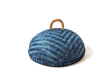 Load image into Gallery viewer, Woven Bamboo Cloche (Set of 3) - Indigo Blue
